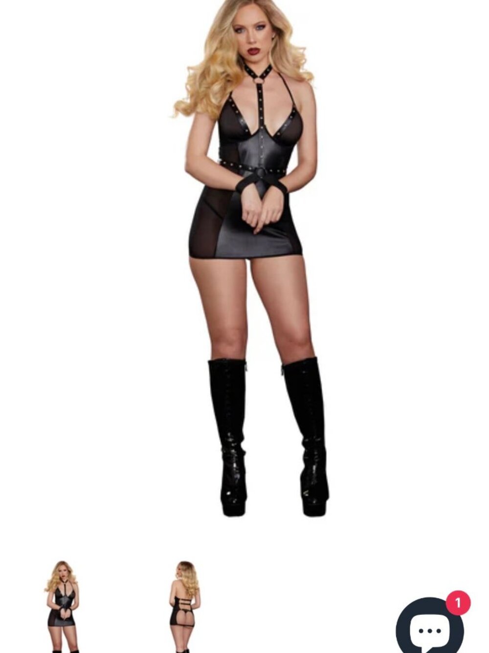 Sexy Leather look  dress